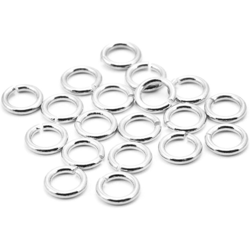 Jump Rings 25 Sterling Silver 4mm Closed Jump Rings Jewelry Making Findings